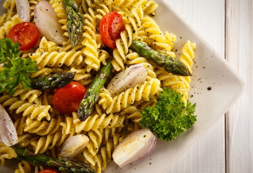 Spiral Pasta with Roasted Vegetables Recipe